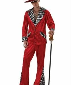 California Costumes Decades Pimp Red