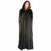 Charades Hooded Panne Cape In 6 Colors
