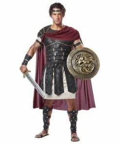 California Costumes Roman Gladiator Black-Burgundy Greek & Roman, Egyptian, Barbarian