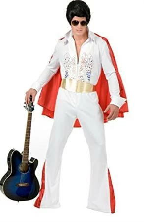 Charades Rhinestone Rockstar Jumpsuit W/ Cape Plus Decades 3 Charades Rhinestone Rockstar Jumpsuit W/ Cape Plus Decades