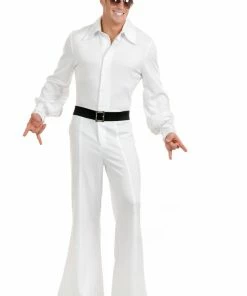 Charades Decades Studio 54 Jumpsuit In Black Or White