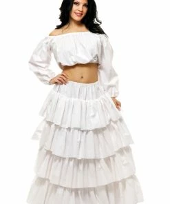 Charades Petticoat-Poly Cotton White
