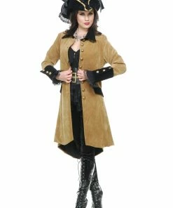 Charades Elegant Pirate Woman Coat Pirate & Medieval/Renaissance