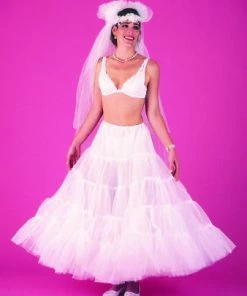 Love Two Slips, Inc. 4-Tier Tulle Full Length Slip Hosiery & Lingerie