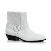 Ellie Shoes Men's Shoes Men's Pleather Short White 70's Boot