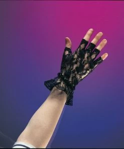 Rubies Gloves Lace Wrist Fingerless