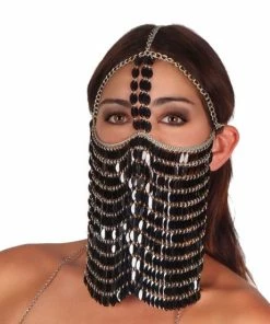 Western Fashion International Sequin Chain Mail Veil In 5 Colors
