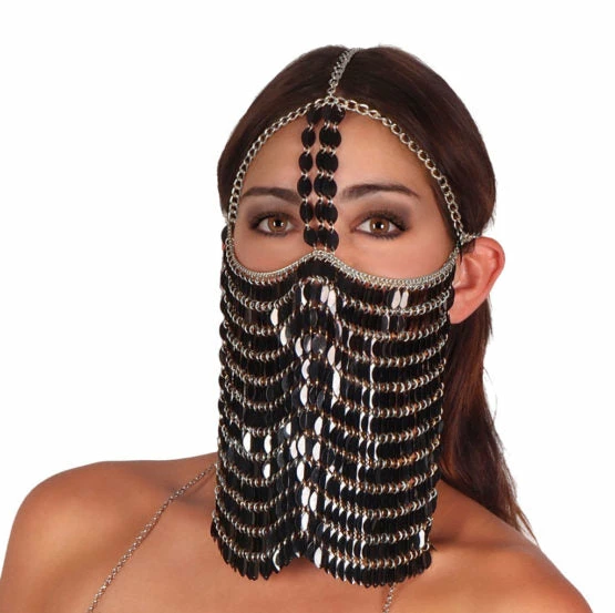 Western Fashion International Sequin Chain Mail Veil In 5 Colors 3 Western Fashion International Sequin Chain Mail Veil In 5 Colors