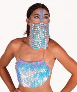 Western Fashion International Sequin Chain Mail Veil In 5 Colors 11 Western Fashion International Sequin Chain Mail Veil In 5 Colors