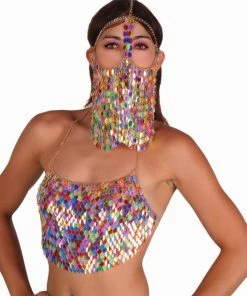 Western Fashion International Sequin Chain Mail Veil In 5 Colors 10 Western Fashion International Sequin Chain Mail Veil In 5 Colors