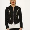 Hearts & Roses London Decades Black Military Jacket 1 Hearts & Roses London Decades Black Military Jacket