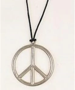 Rubies Peace Sign Pendant Metal Decades