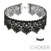 Western Fashion Black Lace Choker Necklaces & Earrings