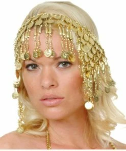Western Fashion Greek/Roman, Egyptian & Barbarian Headpiece Egyptian Gold Coin