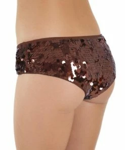 Western Fashion Sequin Booty Brief Copper