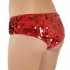 Western Fashion Sequin Booty Brief Red Burlesque