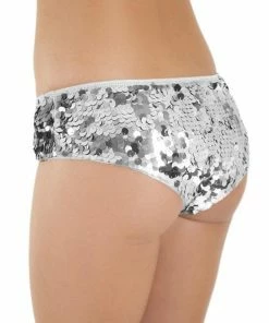 Western Fashion Sequin Booty Brief Silver