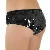 Western Fashion Sequin Booty Brief Black