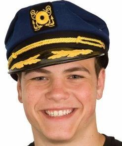 Epoch Fashion Accessory Uniforms & Occupations Yacht Cap Navy W/Trim Adjustable