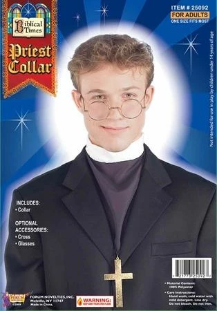 Forum Novelty Priest Collar 3 Forum Novelty Priest Collar