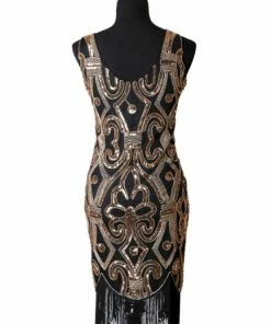 Western Fashion Flapper Art Deco Gold Decades