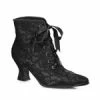 Ellie Shoes 2.5" Heel Black Lace Boot Women's Shoes