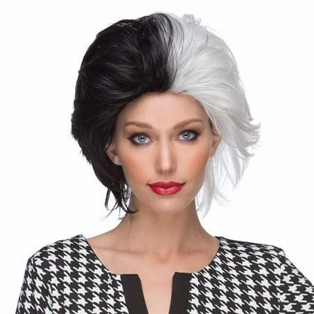 West Bay Wicked Woman Black & White Wig 3 West Bay Wicked Woman Black & White Wig