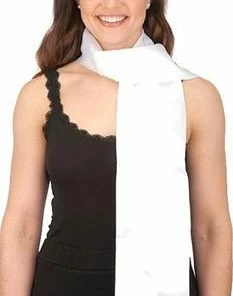 Jacobson Hat Co. Uniforms & Occupations White Satin Aviator Scarf