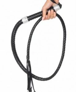 Leg Avenue Faux Leather Whip W-Rhinestones