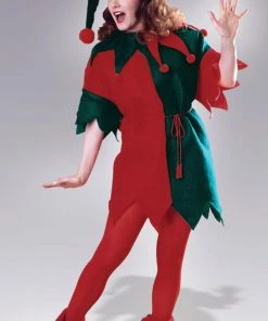 Rubies Holiday Elf Tunic W/ Hat & Shoes