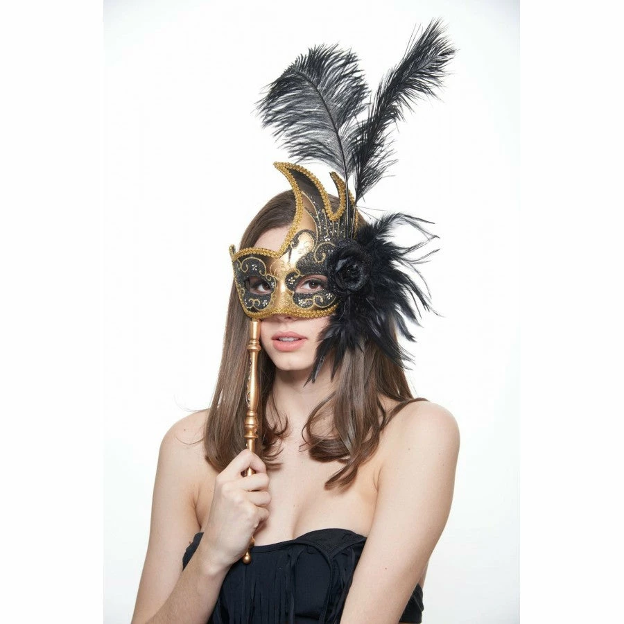 Kayso International Inc. Masquerade Masks Masquerade Swan W/ Stick 6 Kayso International Inc. Masquerade Masks Masquerade Swan W/ Stick