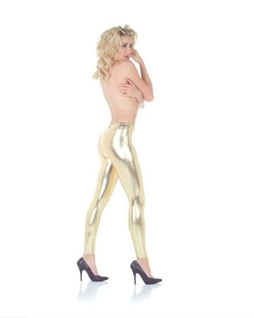 Underwraps Decades Metallic Leggings Gold 3 Underwraps Decades Metallic Leggings Gold