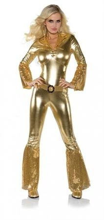 Underwraps Decades Hot Pants Jumpsuit Gold 3 Underwraps Decades Hot Pants Jumpsuit Gold