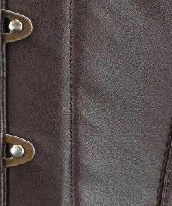 The Corset Company Overbust Faux Leather Brown Corsets & Corset Dresses
