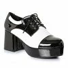 Ellie Shoes Black And White Spectator Platform W/ 3" Heel Men's Shoes