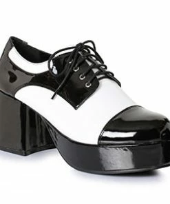 Ellie Shoes Black And White Spectator Platform W/ 3" Heel Men's Shoes