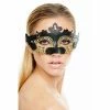 Kayso International Inc. Mask W/ Rhinestone Eyebrow