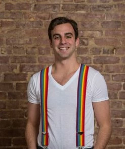 Jackster Inc Suspenders 50" Rainbow