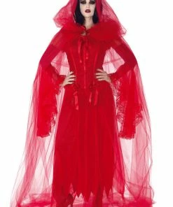 Rubies Red Tulle Cape Capes