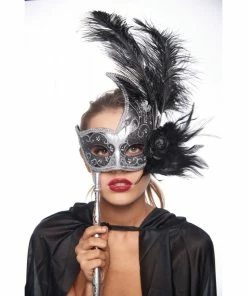 Kayso International Inc. Masquerade Masks Masquerade Swan W/ Stick