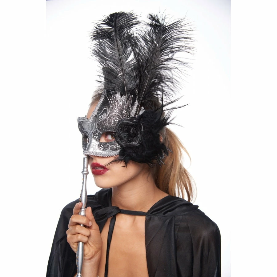 Kayso International Inc. Masquerade Masks Masquerade Swan W/ Stick 4 Kayso International Inc. Masquerade Masks Masquerade Swan W/ Stick