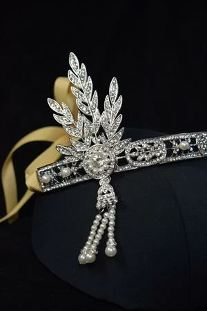 Sunnywood Decades Rhinestone Flapper Tiara Silver 3 Sunnywood Decades Rhinestone Flapper Tiara Silver