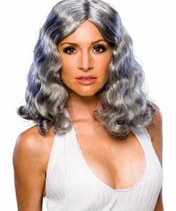 Rubies Grey & White Flowing Grey