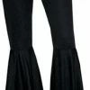 Funny Fashions Hippie Bell Bottom Pants Black 1 Funny Fashions Hippie Bell Bottom Pants Black
