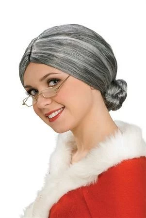 Rubies Old Lady Wig Grey Bun 3 Rubies Old Lady Wig Grey Bun