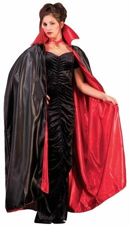 Forum Novelty Reversible Vampire Cape Black/Red 3 Forum Novelty Reversible Vampire Cape Black/Red