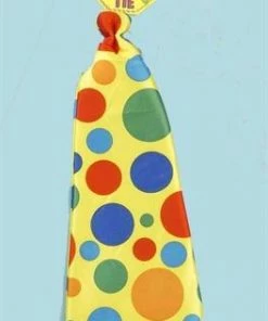 Forum Novelty Circus & Animals Clown Jumbo Tie Multicolor