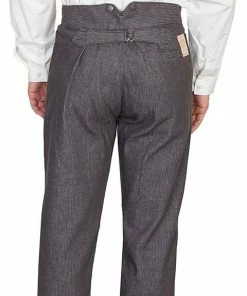 Scully Range Wear Dobby Stripe Pants Steampunk & Victorian