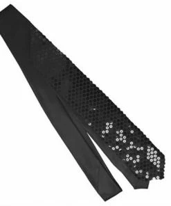 Jacobson Hat Co. Tie Sequined Black Men's Formalwear Accessories