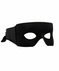 Western Fashion Burglar Mask Black